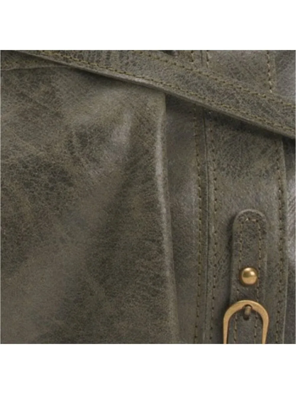 GAVE LUX Made In Italy Leather Large Satchel Brush Front Zip